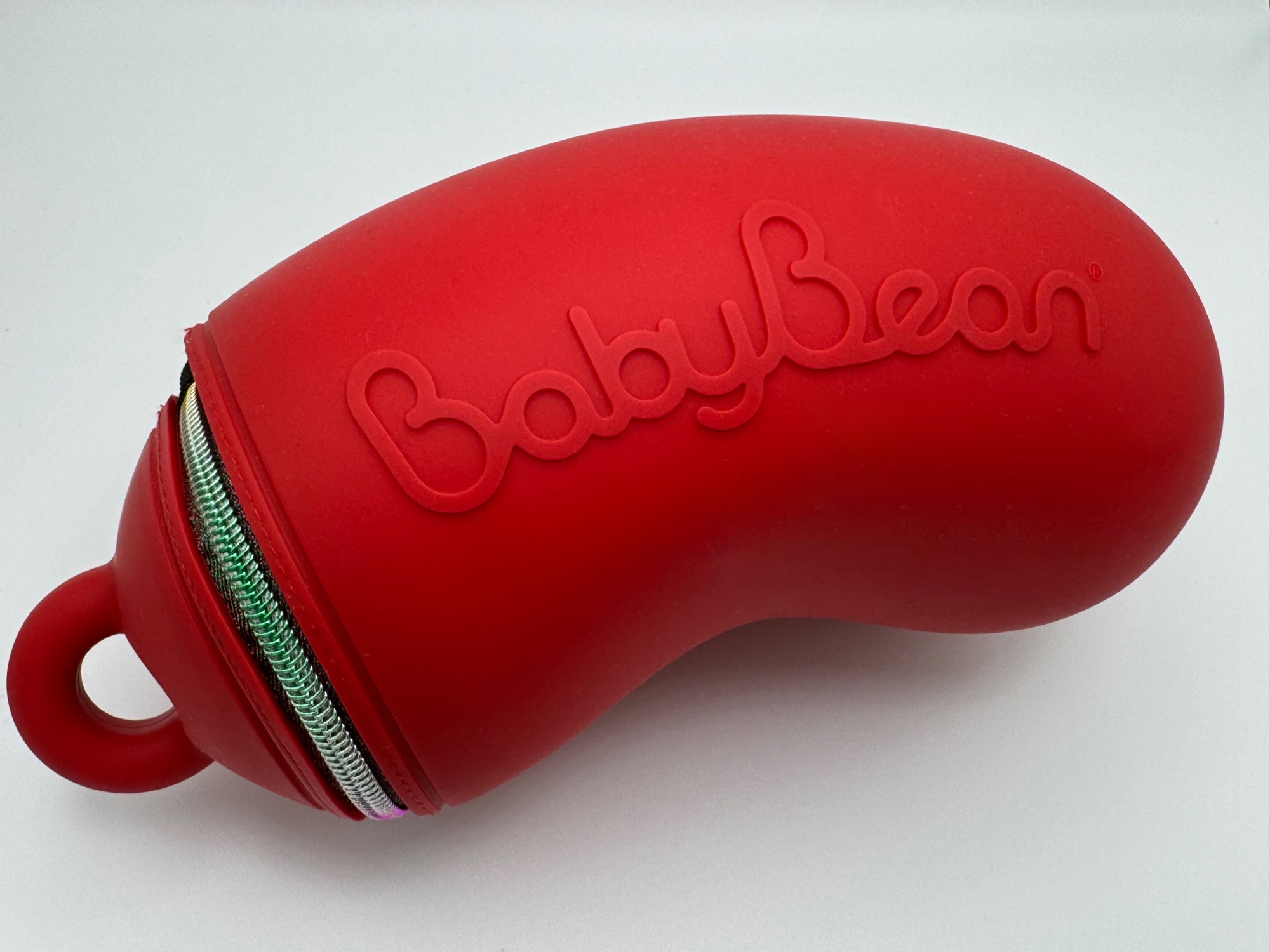 Cherry red BabyBean nursing support cushion